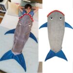 Haj eller sjöjungfru Design filt för barn